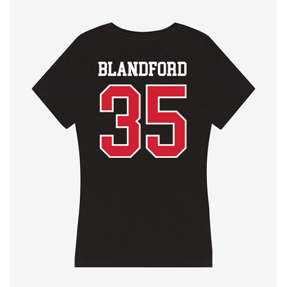 Fresno State - NCAA Baseball : Bobby Blandford - Women's V-Neck T-Shirt-1