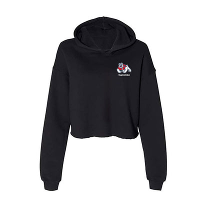 Fresno State - NCAA Men's Track & Field : Kamoni Reams - Women's Crop Fleece Hoodie-0