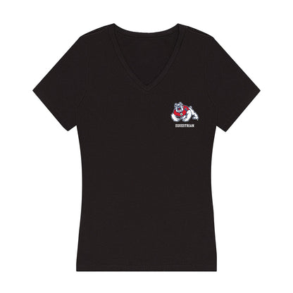 Fresno State - NCAA Equestrian : Adrianna Runzo - Women's V-Neck T-Shirt-0