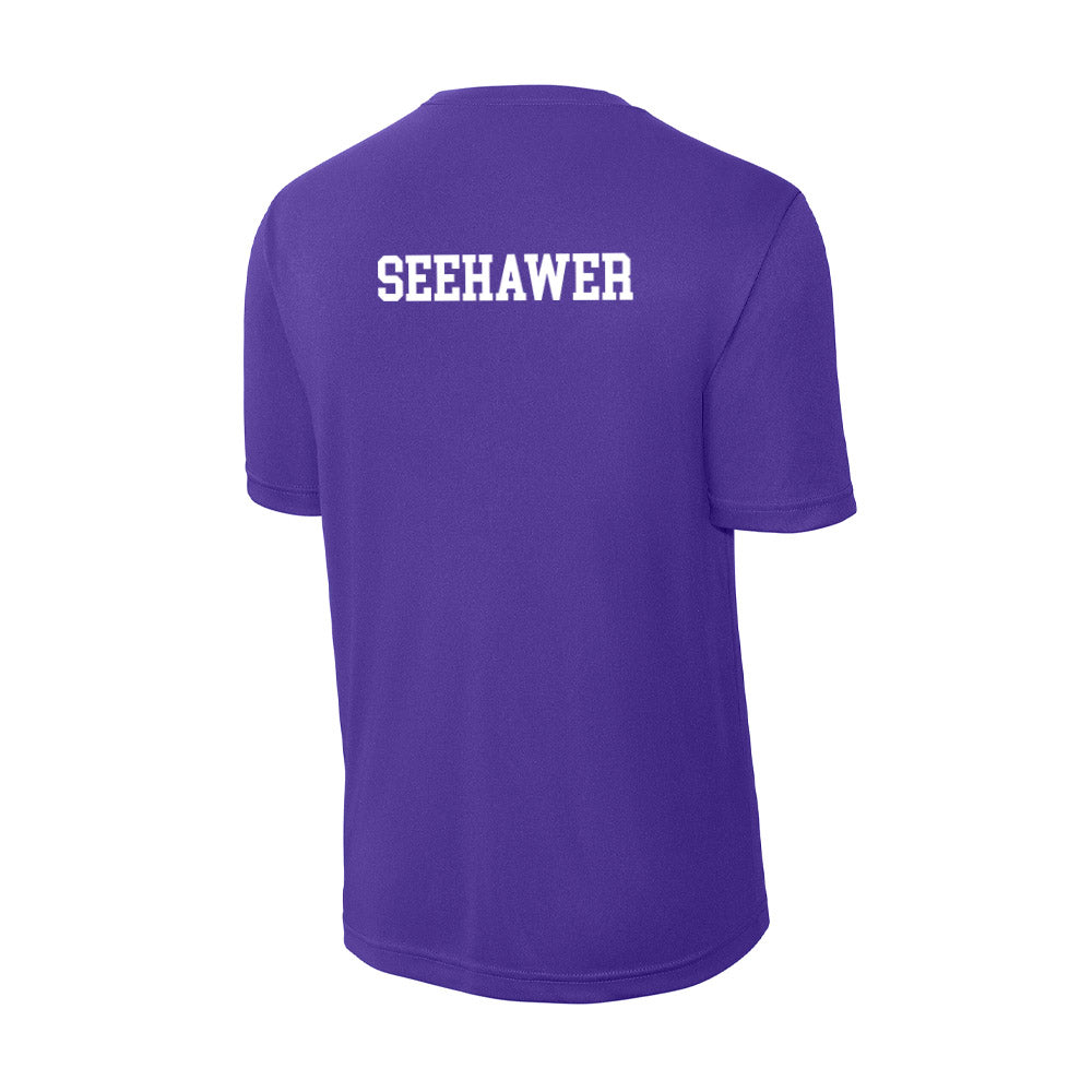 Northern Iowa - NCAA Women's Swimming & Diving : Paige Seehawer - Activewear T-Shirt-1