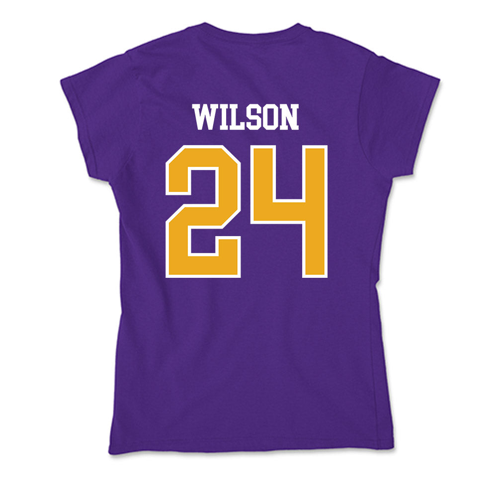 Northern Iowa - NCAA Men's Basketball : Jalen Wilson - Soft Style Women’s T-Shirt-1