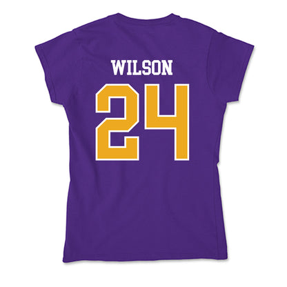 Northern Iowa - NCAA Men's Basketball : Jalen Wilson - Soft Style Women’s T-Shirt-1