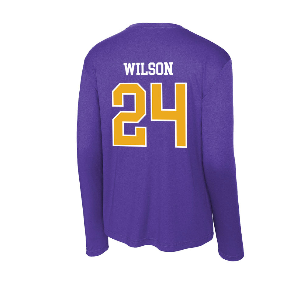 Northern Iowa - NCAA Men's Basketball : Jalen Wilson - Activewear Long Sleeve T-Shirt-1