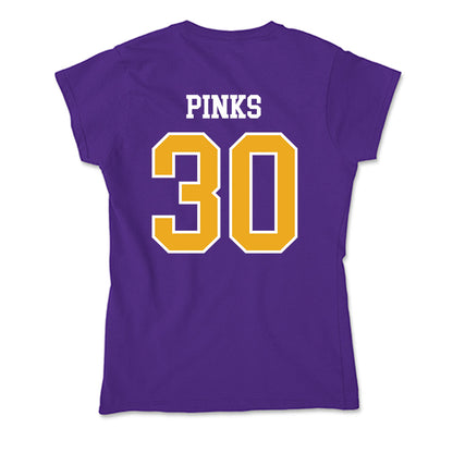 Northern Iowa - NCAA Football : Isaiah Pinks - Soft Style Women’s T-Shirt-1