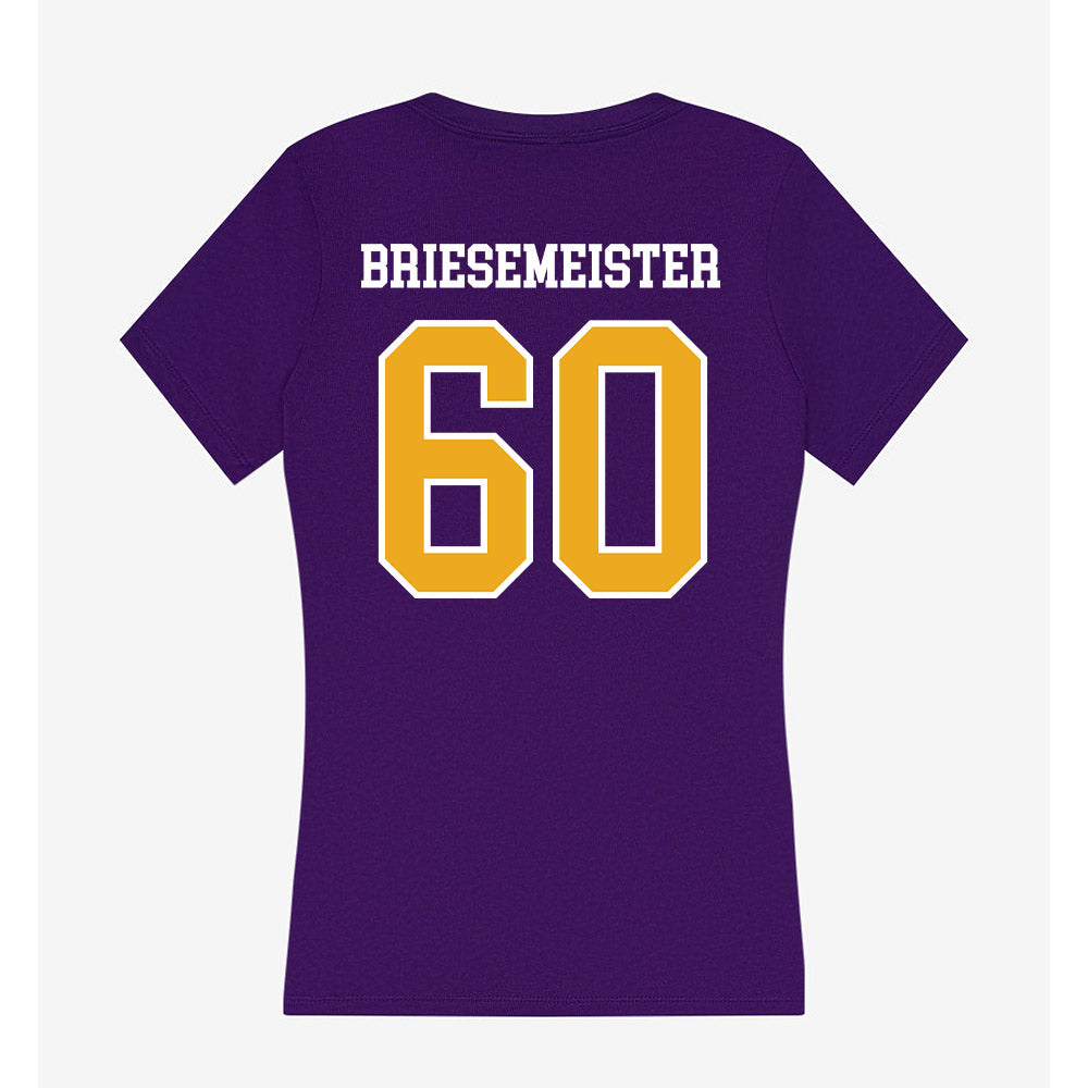 Northern Iowa - NCAA Football : Joe Briesemeister - Women's V-Neck T-Shirt-1
