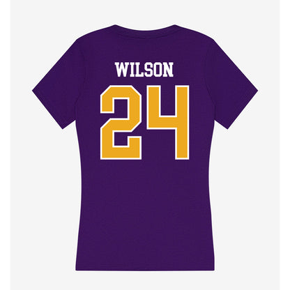 Northern Iowa - NCAA Men's Basketball : Jalen Wilson - Women's V-Neck T-Shirt-1