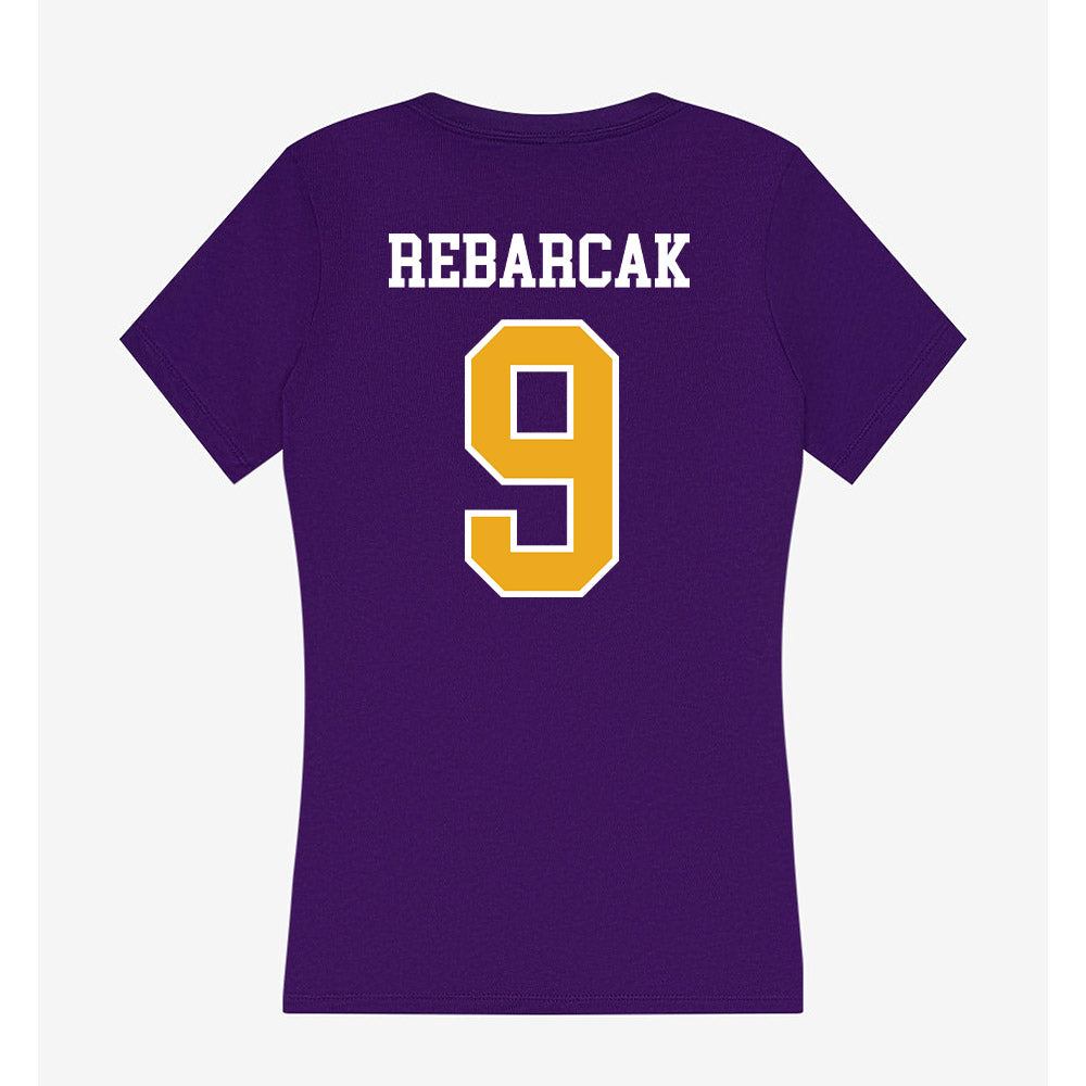 Northern Iowa - NCAA Football : Kaz Rebarcak - Women's V-Neck T-Shirt-1