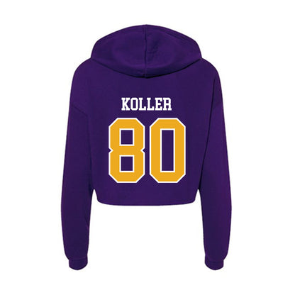 Northern Iowa - NCAA Football : Sutton Koller - Women's Crop Fleece Hoodie-1