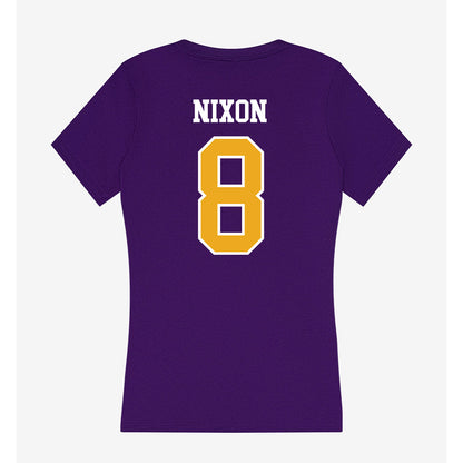 Northern Iowa - NCAA Football : Jayce Nixon - Women's V-Neck T-Shirt-1