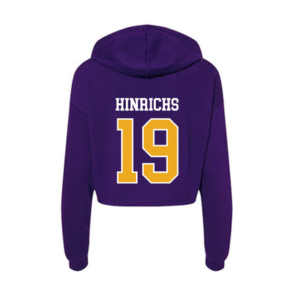 Northern Iowa - NCAA Softball : Drew Hinrichs - Women's Crop Fleece Hoodie-1