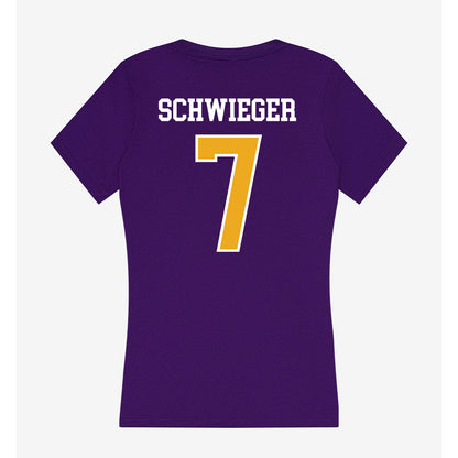 Northern Iowa - NCAA Men's Basketball : Ben Schwieger - Women's V-Neck T-Shirt-1