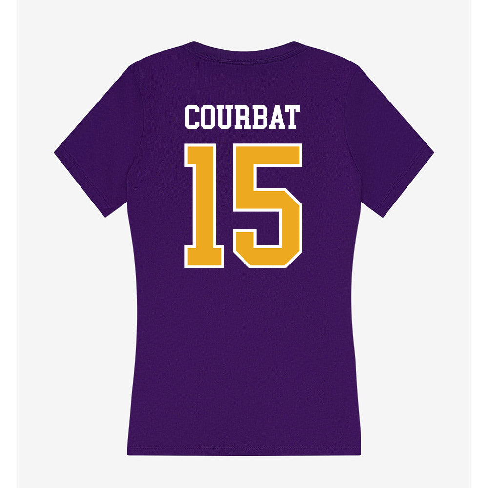 Northern Iowa - NCAA Men's Basketball : Cade Courbat - Women's V-Neck T-Shirt-1