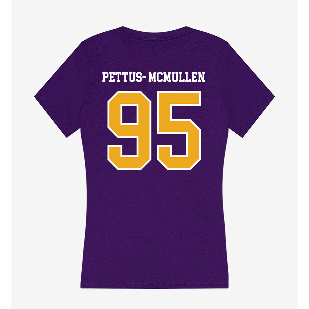 Northern Iowa - NCAA Football : Jaylen Pettus- McMullen - Women's V-Neck T-Shirt-1