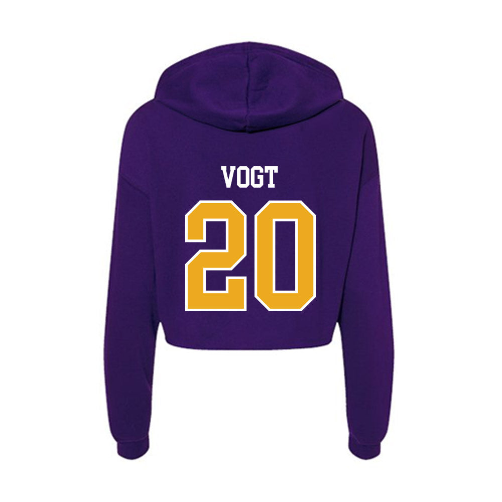 Northern Iowa - NCAA Women's Volleyball : Kamryn Vogt - Women's Crop Fleece Hoodie-1