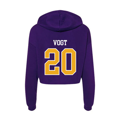 Northern Iowa - NCAA Women's Volleyball : Kamryn Vogt - Women's Crop Fleece Hoodie-1