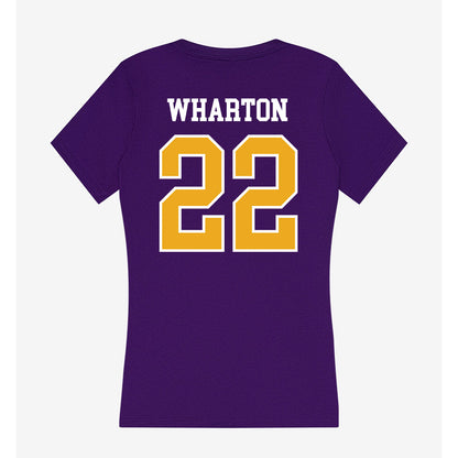 Northern Iowa - NCAA Women's Basketball : Taryn Wharton - Women's V-Neck T-Shirt-1