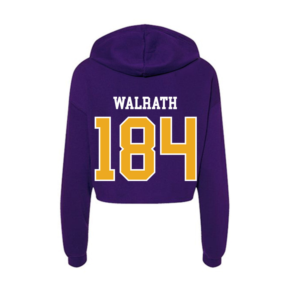 Northern Iowa - NCAA Wrestling : C.J. Walrath - Women's Crop Fleece Hoodie-1