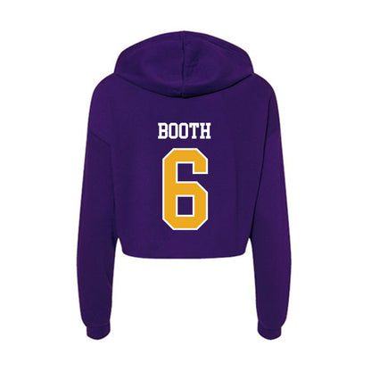 Northern Iowa - NCAA Women's Volleyball : Reese Booth - Women's Crop Fleece Hoodie-1