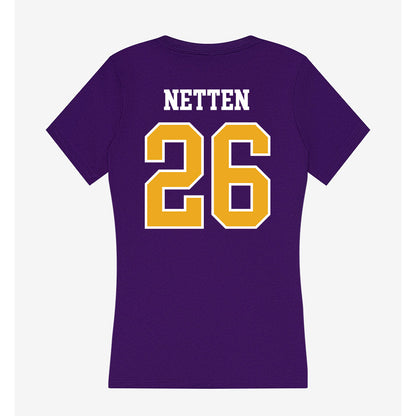 Northern Iowa - NCAA Softball : Finley Netten - Women's V-Neck T-Shirt-1