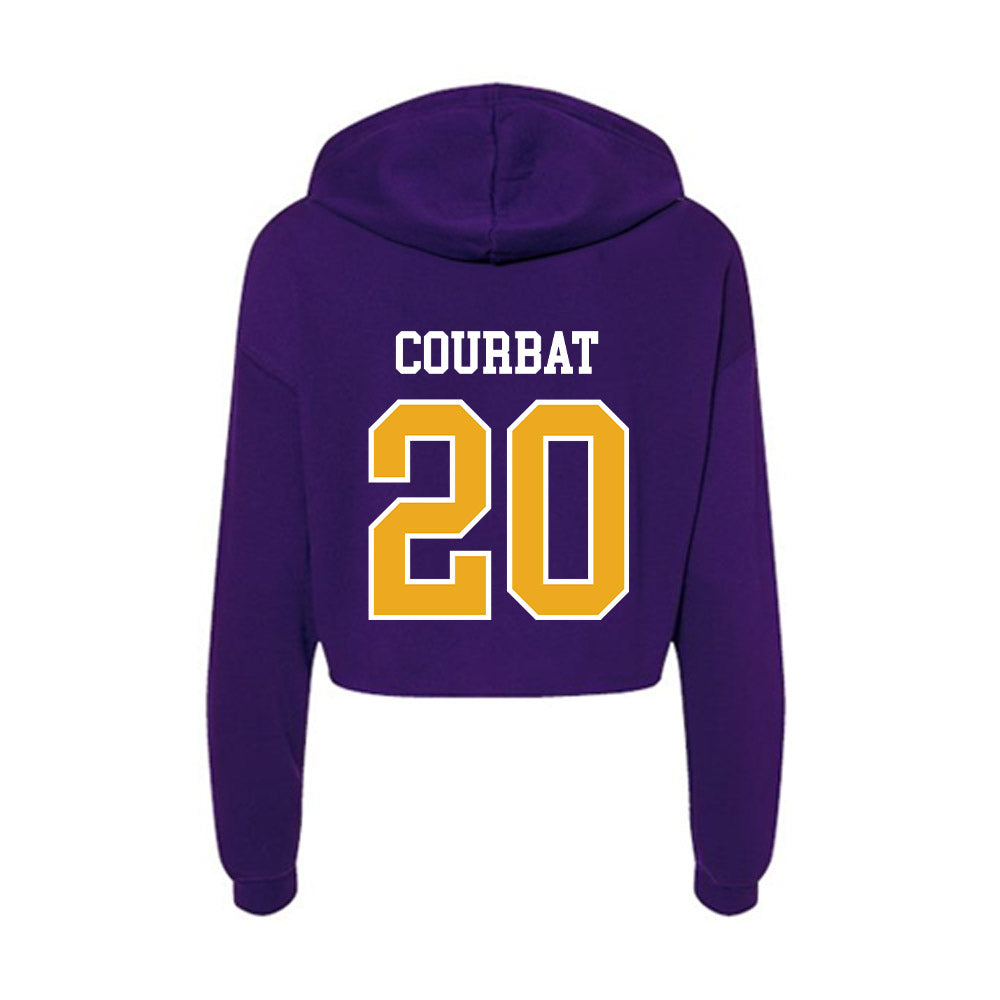 Northern Iowa - NCAA Men's Basketball : Chase Courbat - Women's Crop Fleece Hoodie-1