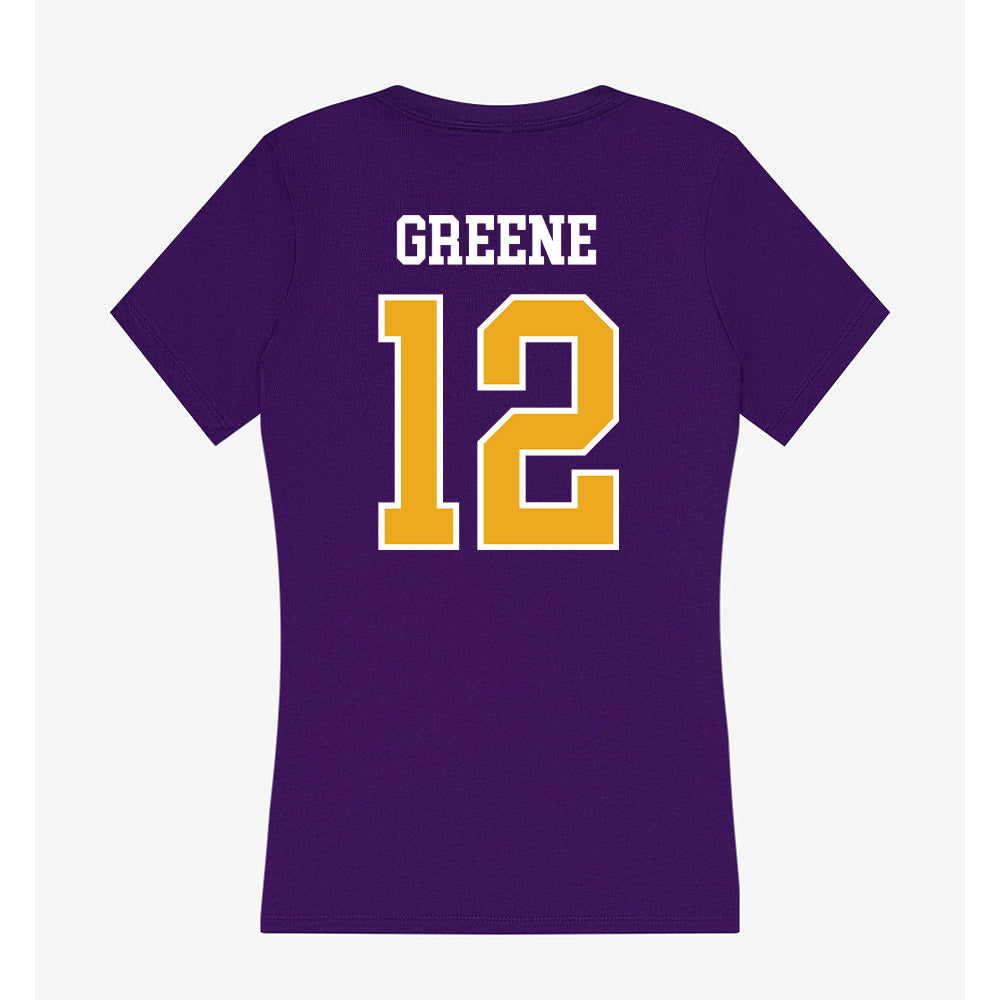 Northern Iowa - NCAA Women's Basketball : Anna Greene - Women's V-Neck T-Shirt-1