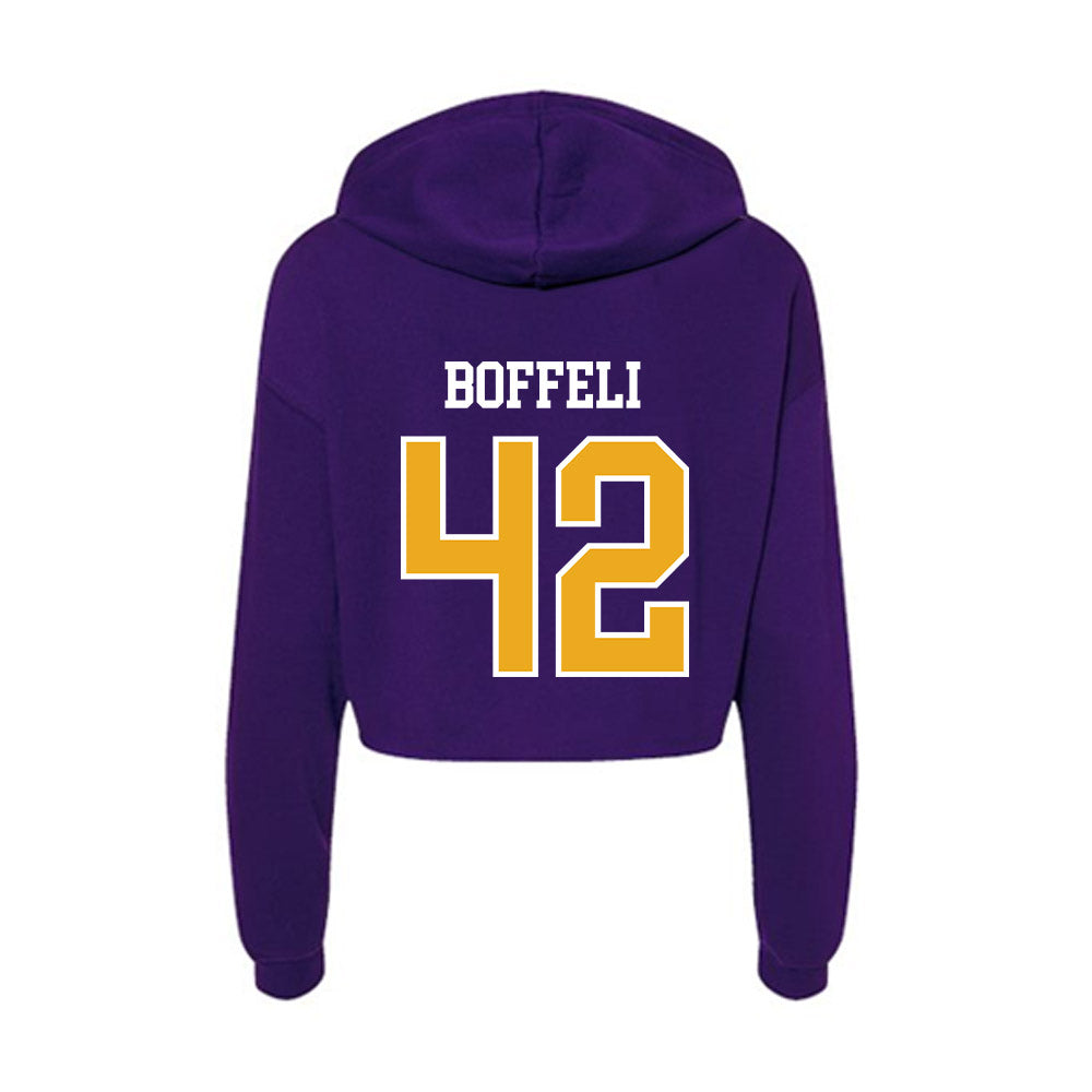Northern Iowa - NCAA Women's Basketball : Grace Boffeli - Women's Crop Fleece Hoodie-1