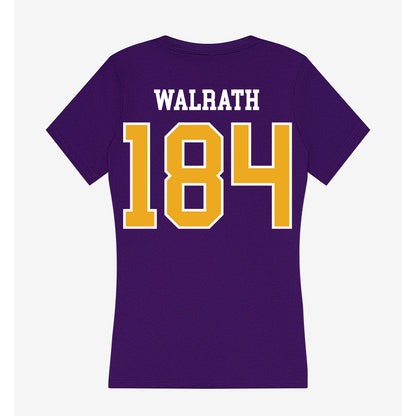 Northern Iowa - NCAA Wrestling : C.J. Walrath - Women's V-Neck T-Shirt-1