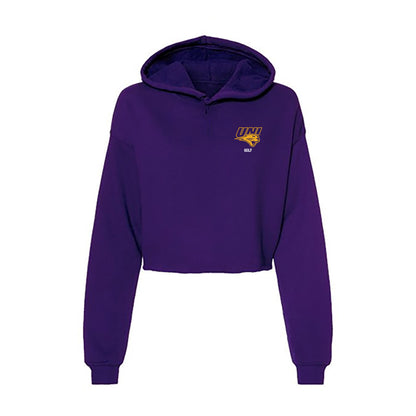 Northern Iowa - NCAA Women's Golf : Molly Ratchford - Women's Crop Fleece Hoodie-0