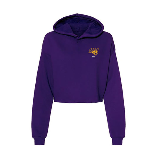 Northern Iowa - NCAA Men's Golf : Calen Bishop - Women's Crop Fleece Hoodie-0
