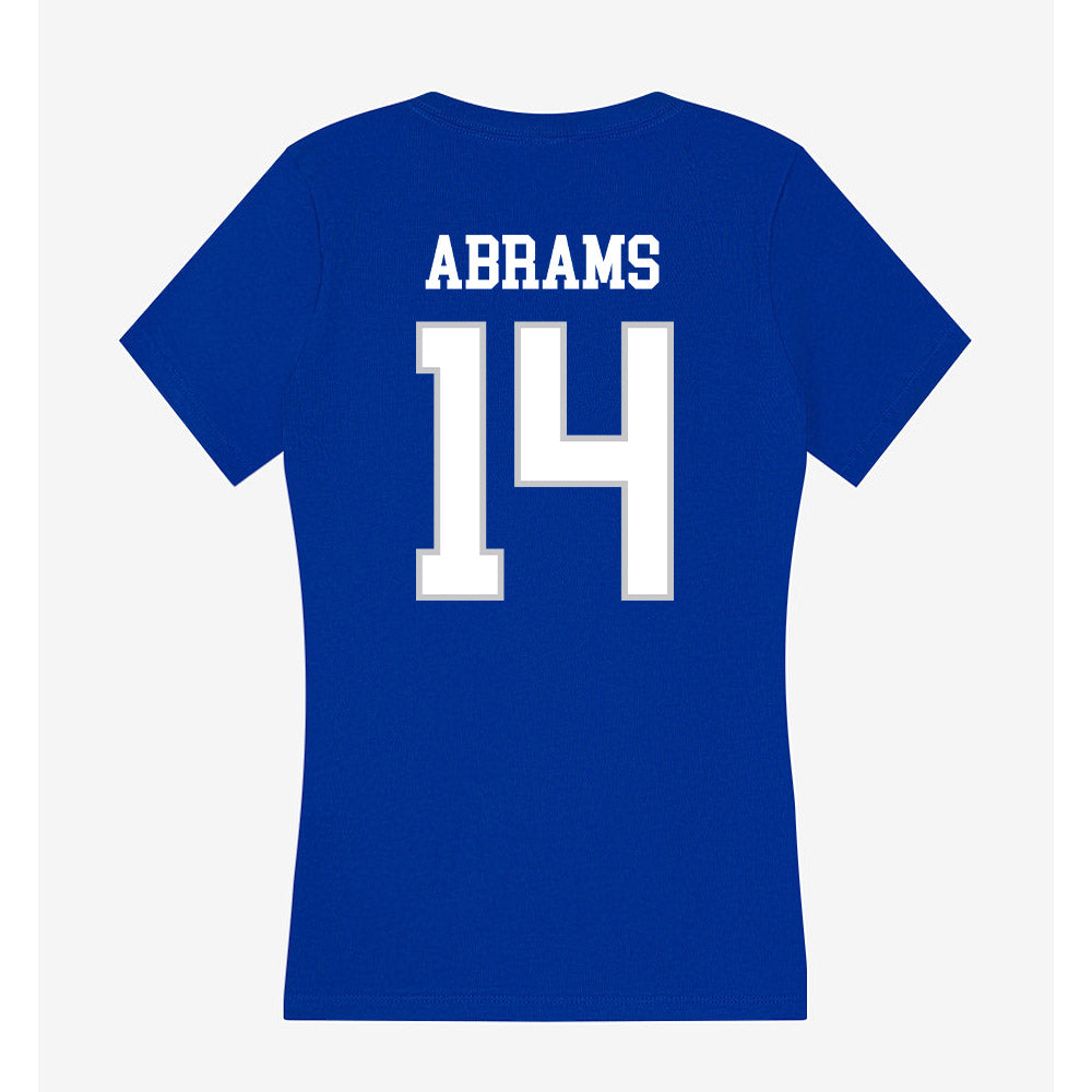 UNC Asheville - NCAA Baseball : Kohl Abrams - Women's V-Neck T-Shirt-1