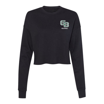 UW Green Bay - NCAA Women's Volleyball : Danilynn Schell - Women's Cropped Crew Fleece-0