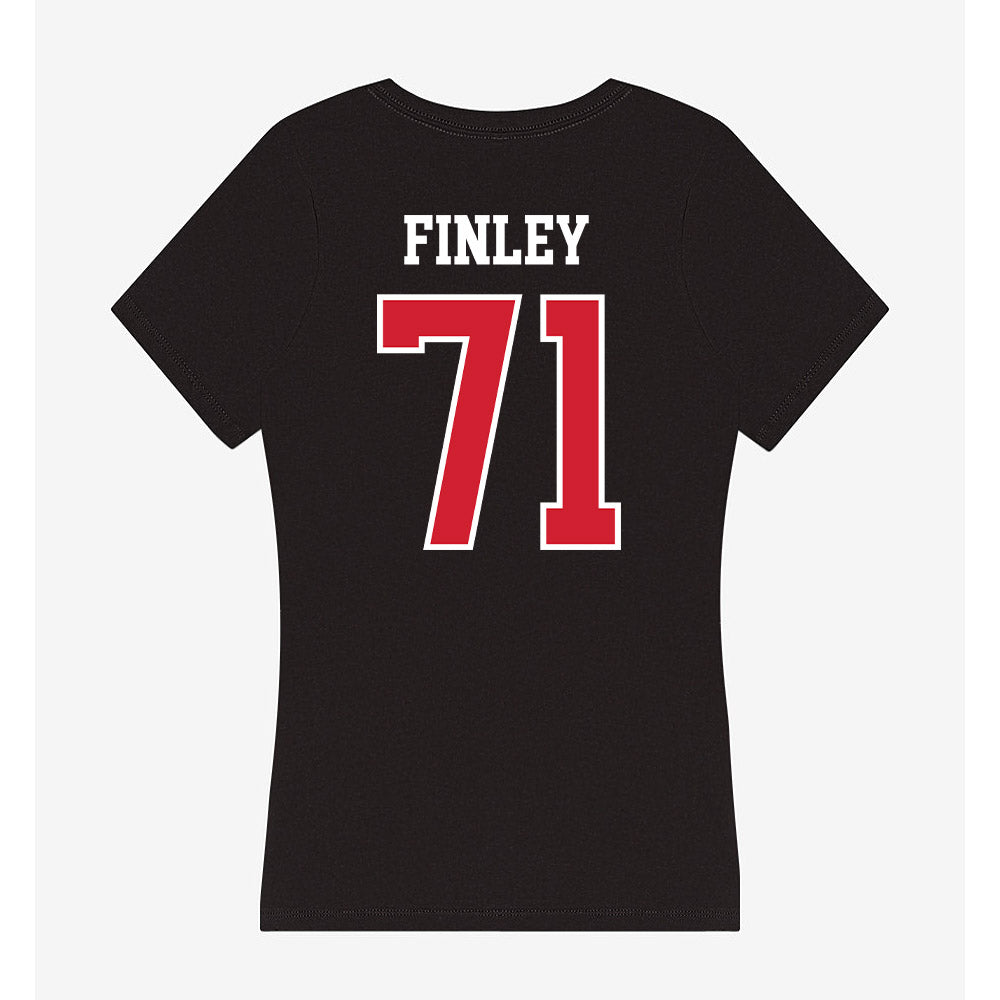 Illinois State - NCAA Football : Jacob Finley - Women's V-Neck T-Shirt-1