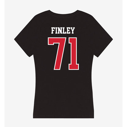 Illinois State - NCAA Football : Jacob Finley - Women's V-Neck T-Shirt-1