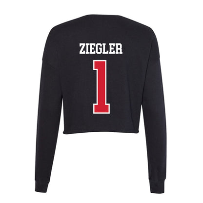 Illinois State - NCAA Women's Volleyball : Ruth Ziegler - Women's Cropped Crew Fleece-1