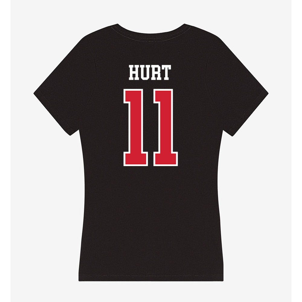 Illinois State - NCAA Women's Basketball : Kya Hurt - Women's V-Neck T-Shirt-1
