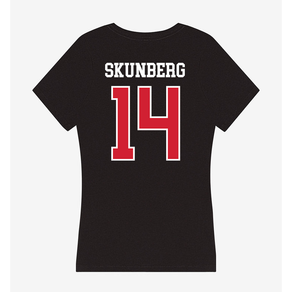 Illinois State - NCAA Men's Basketball : Boden Skunberg - Women's V-Neck T-Shirt-1