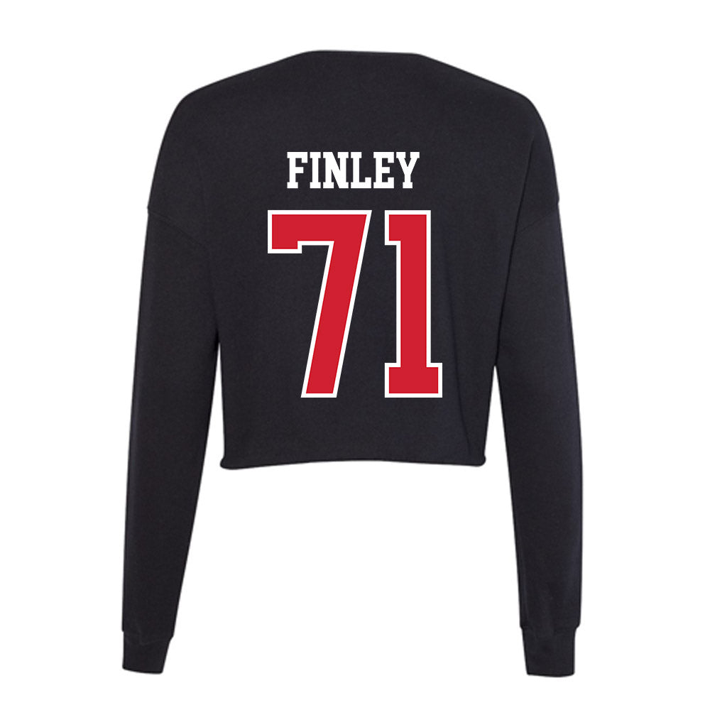 Illinois State - NCAA Football : Jacob Finley - Women's Cropped Crew Fleece-1