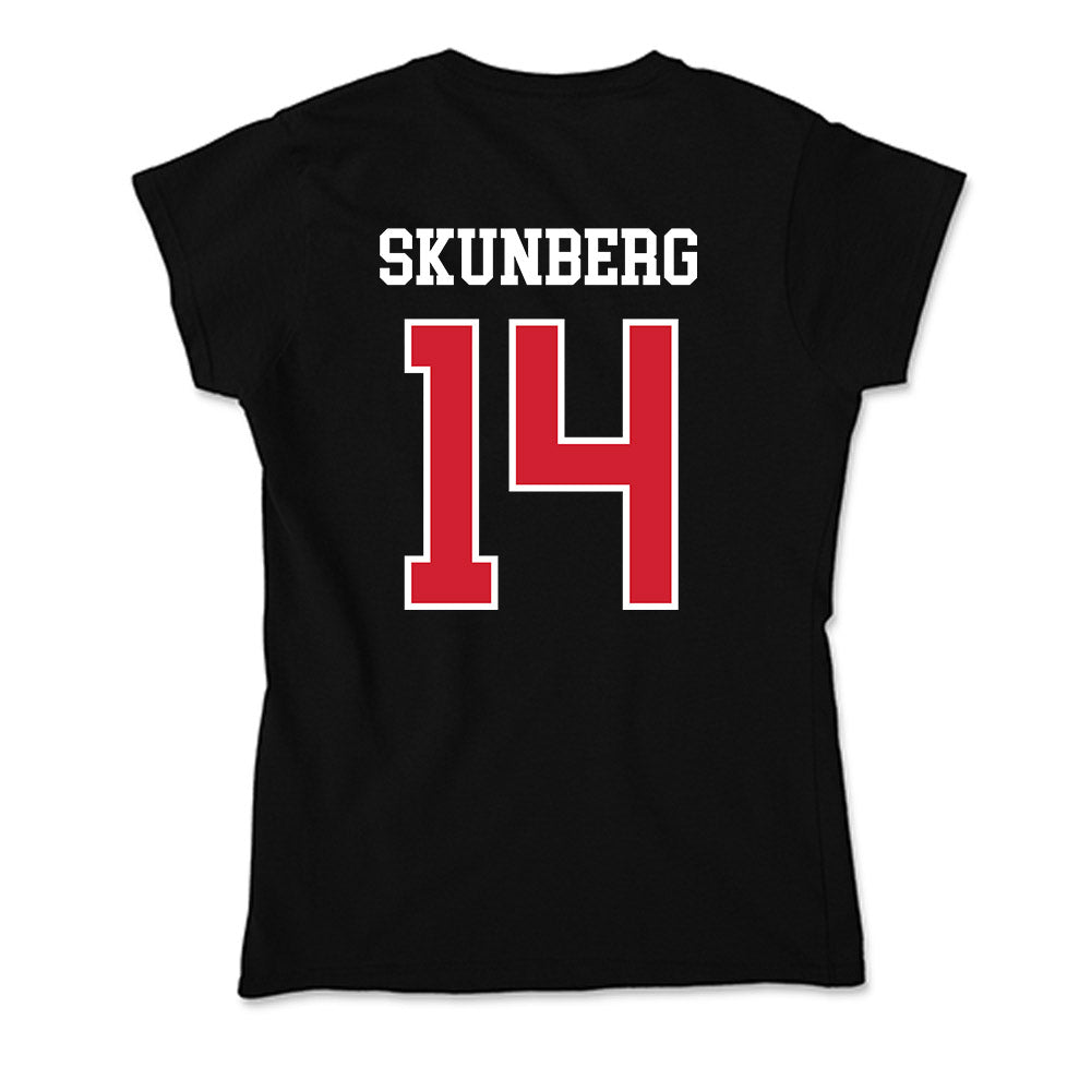 Illinois State - NCAA Men's Basketball : Boden Skunberg - Soft Style Women’s T-Shirt-1