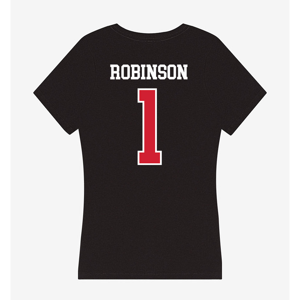 Illinois State - NCAA Baseball : Shai Robinson - Women's V-Neck T-Shirt-1