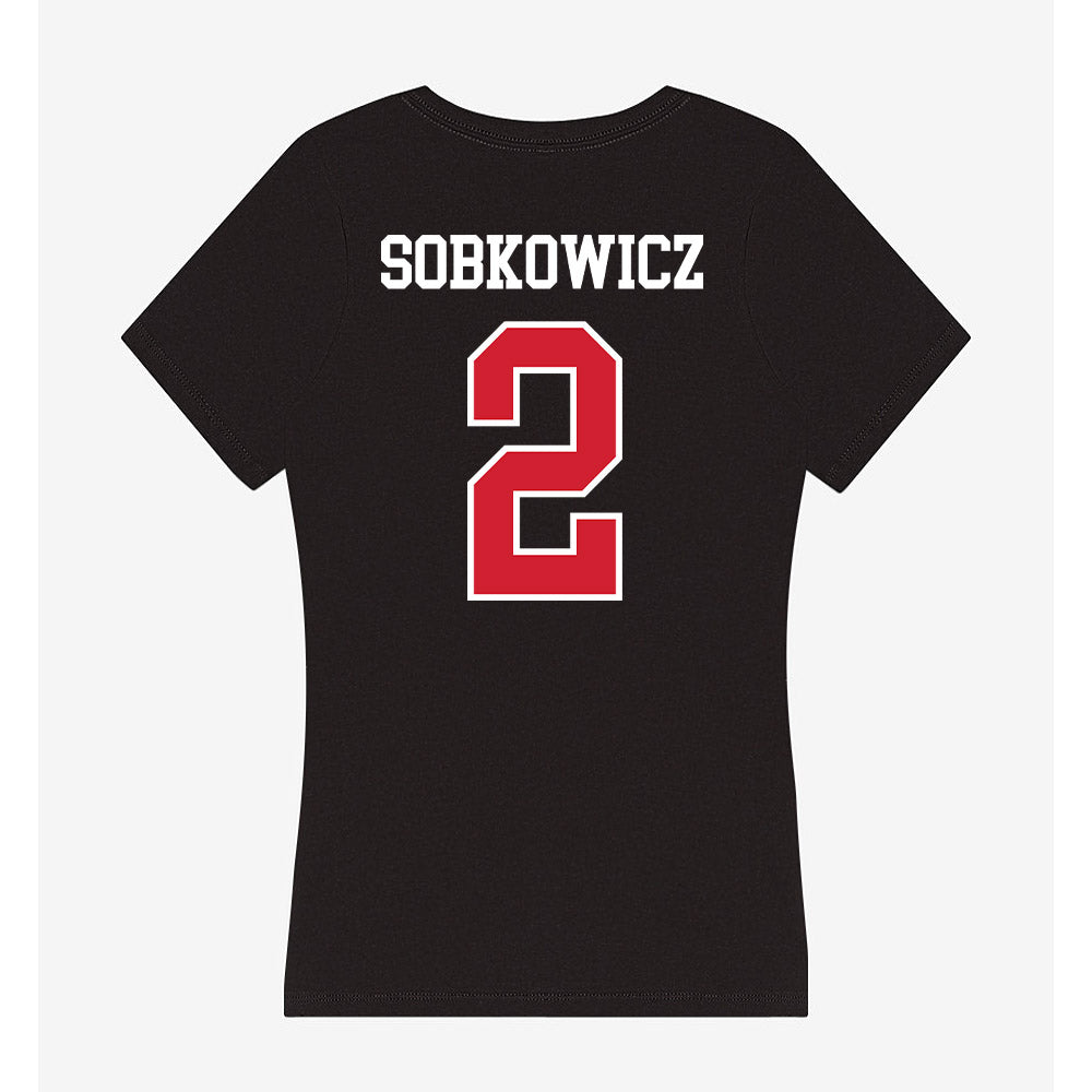 Illinois State - NCAA Football : Daniel Sobkowicz - Women's V-Neck T-Shirt-1