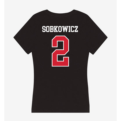 Illinois State - NCAA Football : Daniel Sobkowicz - Women's V-Neck T-Shirt-1