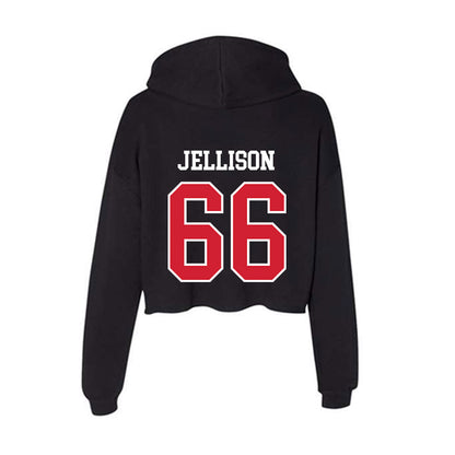 Illinois State - NCAA Football : Brayden Jellison - Women's Crop Fleece Hoodie-1