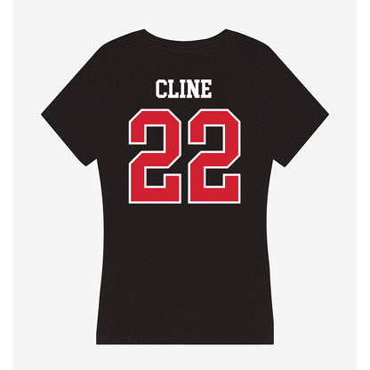 Illinois State - NCAA Women's Soccer : Chloe Cline - Women's V-Neck T-Shirt-1