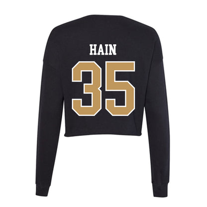 Oakland - NCAA Baseball : Carter Hain - Women's Cropped Crew Fleece-1