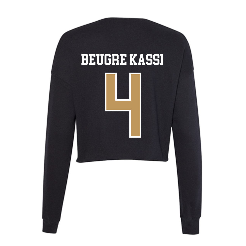 Oakland - NCAA Men's Basketball : William Beugre kassi - Women's Cropped Crew Fleece-1