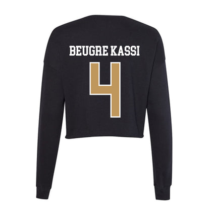 Oakland - NCAA Men's Basketball : William Beugre kassi - Women's Cropped Crew Fleece-1