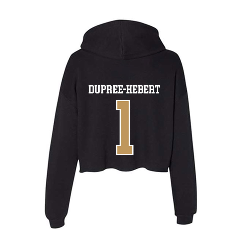 Oakland - NCAA Women's Basketball : Jazzy Dupree-Hebert - Women's Crop Fleece Hoodie-1