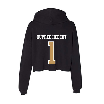 Oakland - NCAA Women's Basketball : Jazzy Dupree-Hebert - Women's Crop Fleece Hoodie-1