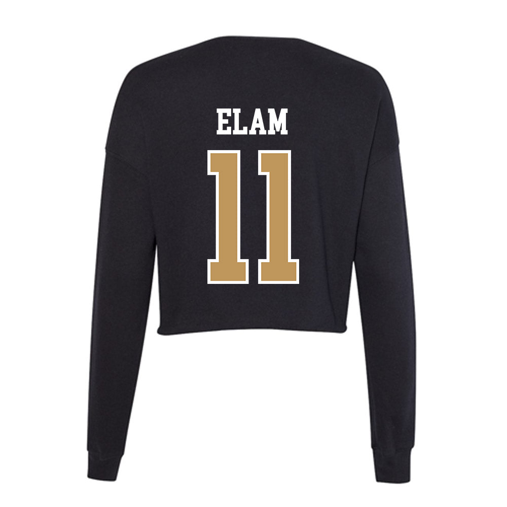 Oakland - NCAA Women's Basketball : Jaidyn Elam - Women's Cropped Crew Fleece-1