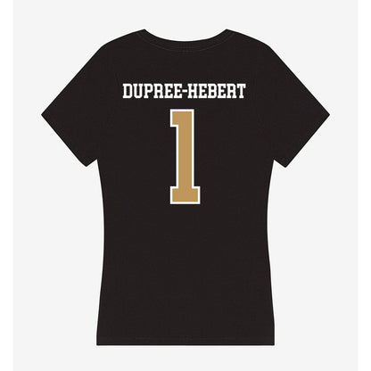 Oakland - NCAA Women's Basketball : Jazzy Dupree-Hebert - Women's V-Neck T-Shirt-1